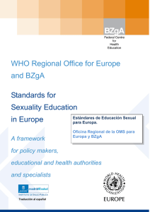 Estándares educación sexual en Europa