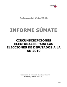 Informe Circunscripciones Electorales