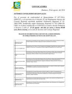 Agenda 25 de agosto 2014 - Portal Oficial del Gobierno Regional de