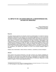 el impacto de los huracanes en la biodiversidad del estado de