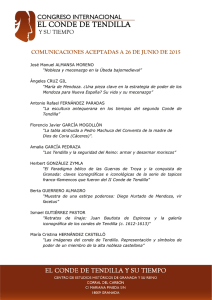 comunicaciones aceptadas a 26 de junio de 2015