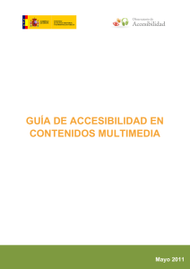 Guía de Accesibilidad en Contenidos Multimedia