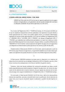 Orden DOG Martes, 31 de enero de 2012 - Medio Rural