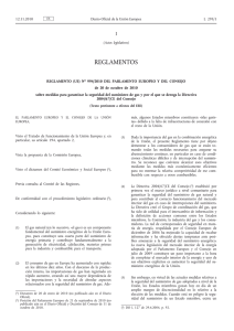 Reglamento (UE) no 994/2010 del Parlamento Europeo