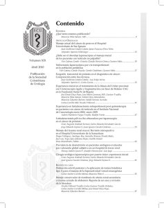 Contenido - Revista Urológica Colombiana