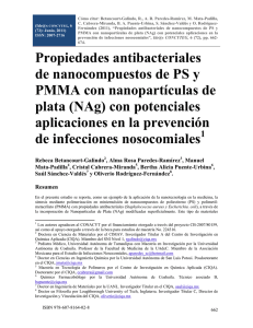 Propiedades antibacteriales de nanocompuestos de PS