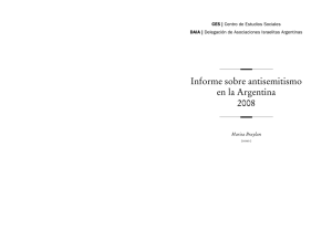 Informe sobre antisemitismo en la Argentina 2008