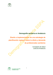 Demografía sanitaria en Andalucía Diseño e implementación de