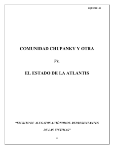 COMUNIDAD CHUPANKY Y OTRA Vs. EL ESTADO DE LA ATLANTIS