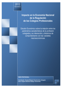 Impacto en la Economía Nacional de la Regulación de
