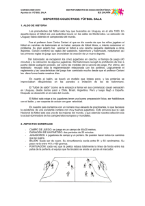 deportes colectivos: f&uacute;tbol sala