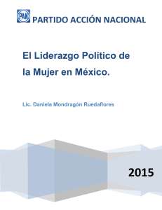 El Liderazgo Político de la Mujer en México