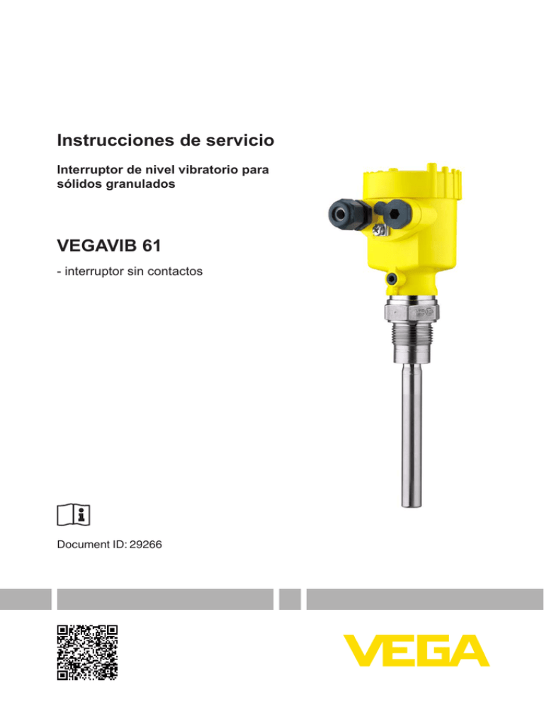 Instrucciones de servicio VEGAVIB 61