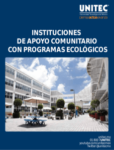 instituciones de apoyo comunitario con programas ecológicos