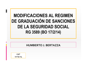 modificaciones al regimen de graduación de sanciones de la