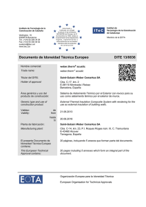 Documento de Idoneidad Técnica Europeo DITE 13/0836