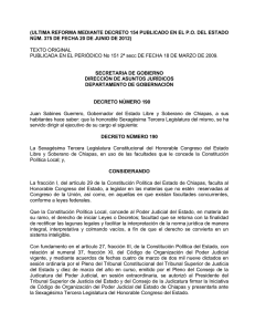 Código de Organización del Poder Judicial del Estado de Chiapas