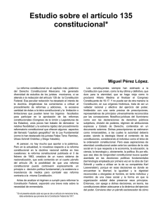 Estudio sobre el artículo 135 constitucional