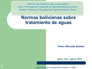 Normas bolivianas sobre tratamiento de aguas