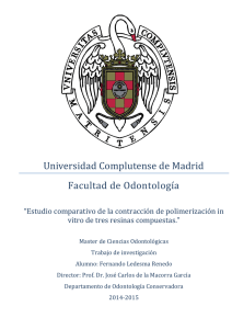 Universidad Complutense de Madrid Facultad de Odontología