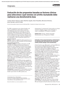 Evaluación de dos propuestas basadas en factores clínicos para