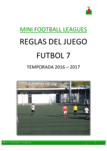 Reglas del juego - Mini Football Leagues