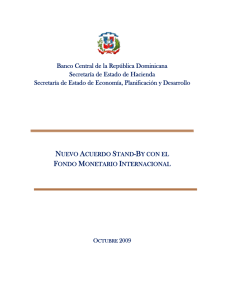 Carta de Intención 2009 - Banco Central de la República Dominicana