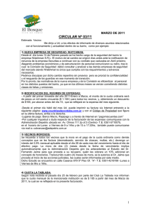 circular nº 03/11 - El Bosque Club de Campo