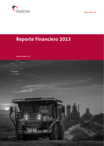Reporte Financiero 2013
