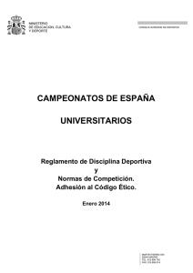 CAMPEONATOS DE ESPAÑA UNIVERSITARIOS