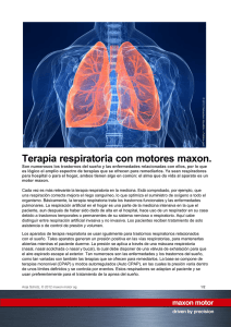 Terapia respiratoria con motores maxon.