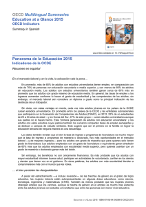 Panorama de la Educación 2015