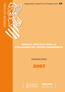 Manual práctico para la evaluación del riesgo ergonómico