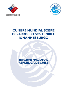 Cumbre Mundial sobre Desarrollo Sostenible Informe Nacional de