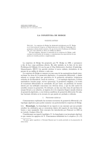 La conjetura de Hodge - Real and Functional Analysis