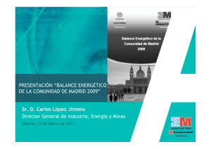 Estrategia y balance energético de la Comunidad de Madrid