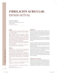 fibrilación auricular: estado actual
