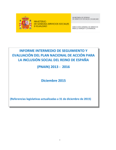 Informe Intermedio de Seguimiento y Evaluación del PNAIN 2013