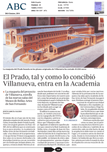 El Prado, tal y como lo concibió Villanueva, entra en la Academia