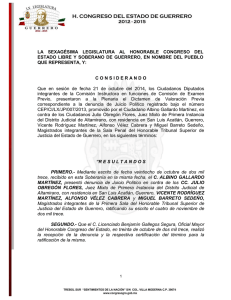 Decreto No. 525 - 28 octubre 2014 - LX Legislatura