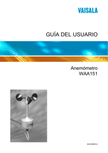 Anemómetro WAA151