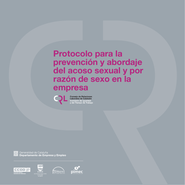 Protocolo Para La Prevención Y Abordaje Del Acoso Sexual Y Por