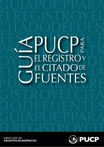 Guía de Citado PUCP - 2015 - Pontificia universidad católica del Perú