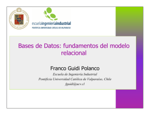Bases de Datos: fundamentos del modelo relacional