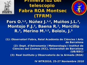 Diapositiva 1 - Departament d`Astronomia i Meteorologia