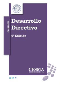 CESMA Business School - 1 - Programa de Desarrollo Directivo