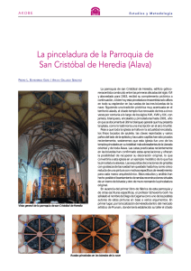 La pinceladura de la Parroquia de San Cristóbal de Heredia (Alava)
