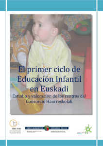 El primer ciclo de Educación Infantil en Euskadi