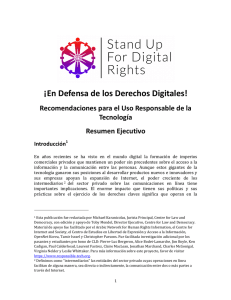 ¡En Defensa de los Derechos Digitales! Recomendaciones para el