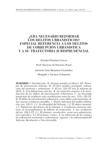 ¿ Era necesario reformar los delitos urbanísticos?: especial